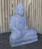 Product image 2 of the product “Seated Buddha made of Riverstone in Bhumisparsha - gesture of touching the earth. 64 cm height. ”